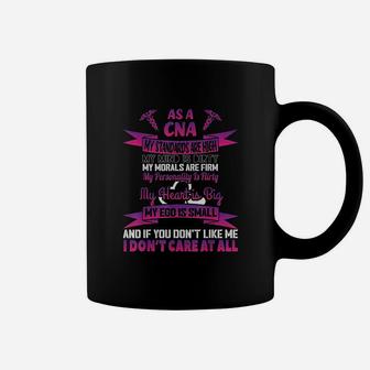 Cna Dont Care At All Certified Nurse Assistant Funny Coffee Mug - Seseable