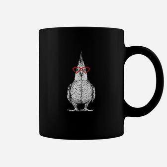 Cockatiel Valentines Day Bird Mom Parrot Lover Coffee Mug - Seseable