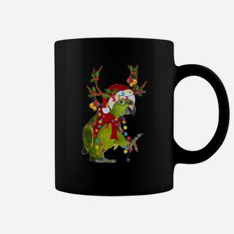 Cockatoo Parrot Bird Reindeer Christmas Light Ornament T-shirt Coffee Mug - Seseable