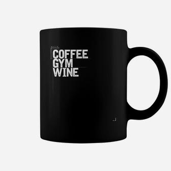 Coffee Gym Wine Novelty Saying Quote Mom Coffee Mug - Seseable