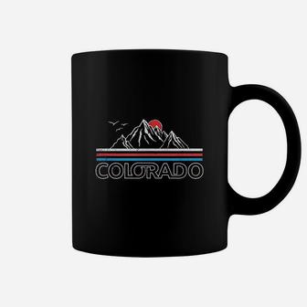 Colorado Mountains Colorado Retro Vintage Classic 80s Coffee Mug - Seseable