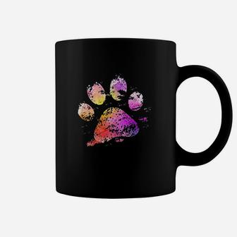 Colorful Dog Paw Dog Mama Fur Mom Doodle Mom Pet Owner Gift Coffee Mug - Seseable