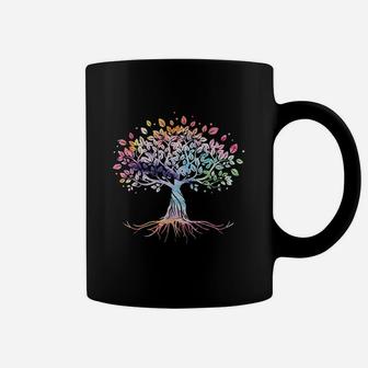 Colorful Life Is Really Good Vintage Unique Tree Art Gift Coffee Mug - Seseable