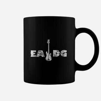 Cool Electric Bass Eadg Guitar Rock Music Player Gift Coffee Mug - Seseable