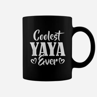 Coolest Yaya Ever Grandma Mimi Heart Typo Gift Coffee Mug - Seseable