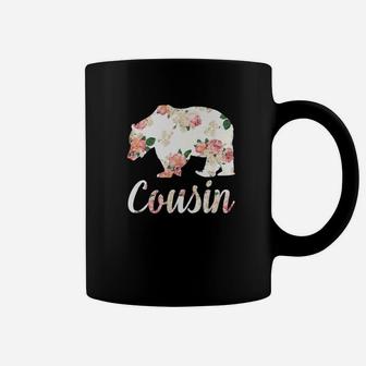 Cousin Bear Floral Family Christmas Matching Gift Coffee Mug - Seseable