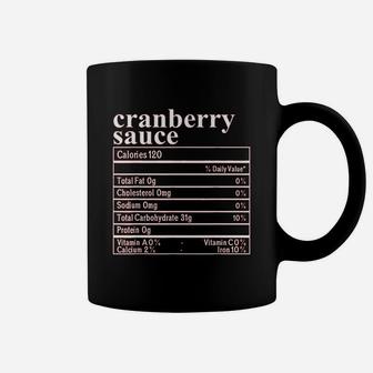 Cranberry Sauce Nutrition Costume Funny Thanksgiving Coffee Mug - Seseable