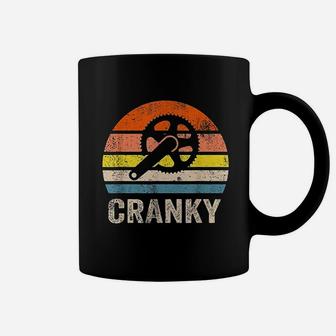 Cranky Vintage Sun Funny Bicycle Lovers Cycling Cranky Coffee Mug - Seseable