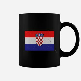 Croatia Flag Vintage Style Retro Croatian Women Football Jersey Coffee Mug - Seseable