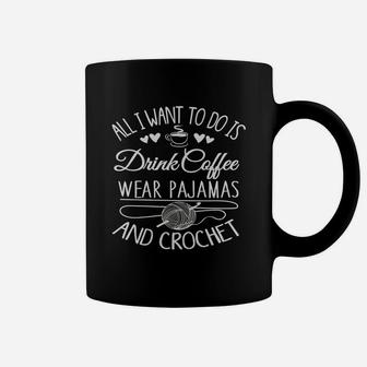 Crochet Saying Shirts- I Love Crochet Shirt Coffee Mug - Seseable