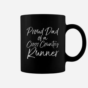 Cross Country Dad Gift Proud Dad Of A Cross Country Runner Coffee Mug - Seseable