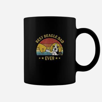 Cute Best Beagle Dad Ever Retro Vintage Gift Puppy Lover Coffee Mug - Seseable