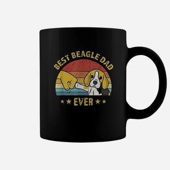 Cute Best Beagle Dad Ever Retro Vintage Gift Puppy Lover Coffee Mug - Seseable