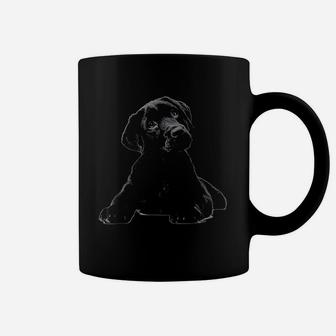 Cute Black Lab Puppy Dog Animal Lover Coffee Mug - Seseable