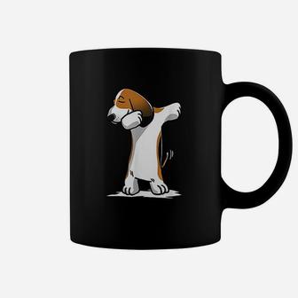 Cute Dabbing Basset Hound Dogs Coffee Mug - Seseable