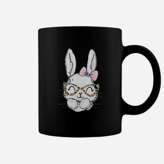 Cute Easter Bunny With Cheetah Glasses For The Mom Or Girl Coffee Mug - Seseable