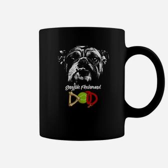 Cute English Bulldog Dad, christmas dog gift, gifts for dog owners, dog gifts Coffee Mug - Seseable