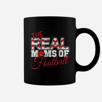 Cute Football Mom The Real Moms Of Football Coffee Mug - Seseable