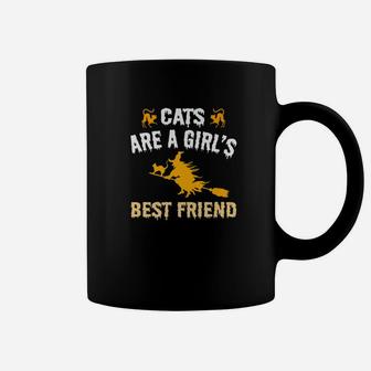 Cute Halloween Shirts For Girls Cats Are A Girls Best Friend Coffee Mug | Seseable UK