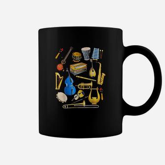 Cute Little Boys Musical Instruments Fans Funny Gift Coffee Mug - Seseable