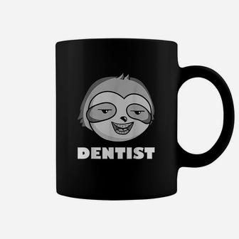 Cute Sloth Head With Dental Braces Dental Dentist Dentistry Coffee Mug - Seseable