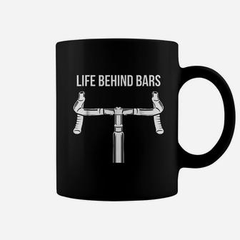 Cycling Life Behind Bars Triathlon Road Bike Coffee Mug - Seseable