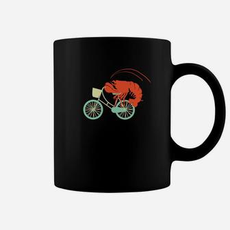 Cycling Lobster Tees Funny Bicycle T-shirt Coffee Mug - Seseable