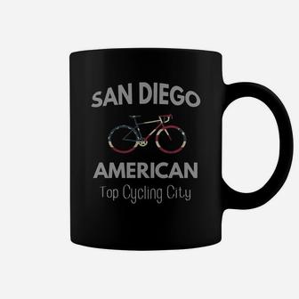 Cycling Top City San Diego Biking Bike Gift Idea Coffee Mug - Seseable
