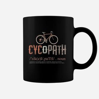 Cycopath Bicycle Cyclist Humor Cycling Lover Coffee Mug - Seseable