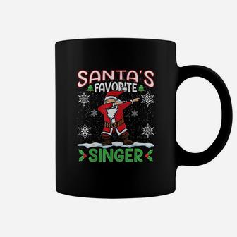 Dab Santa's Favorite Singer Christmas Santa Dabbing Coffee Mug - Seseable