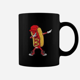 Dabbing Hot Dog Doing Hip Hop Dab Dance Funny Coffee Mug - Seseable