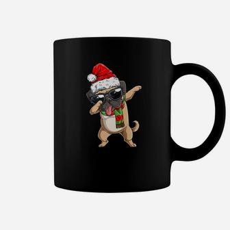 Dabbing Pug Santa Christmas Kids Boys Girls Gifts Coffee Mug - Seseable