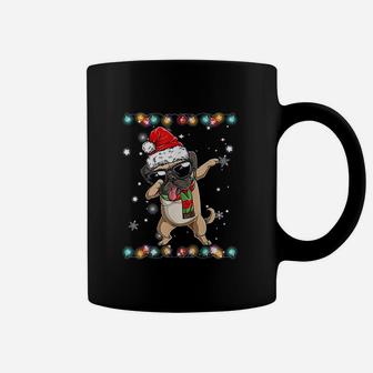 Dabbing Pug Santa Christmas Kids Boys Girls Gifts Coffee Mug - Seseable