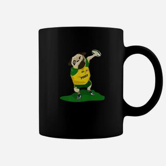 Dabbing Rugby League Pug Dog Funny Sports Lover Coffee Mug - Seseable
