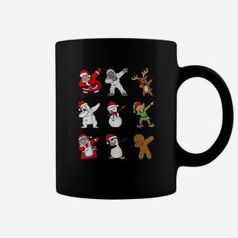 Dabbing Santa Claus And Friends Christmas Coffee Mug - Seseable