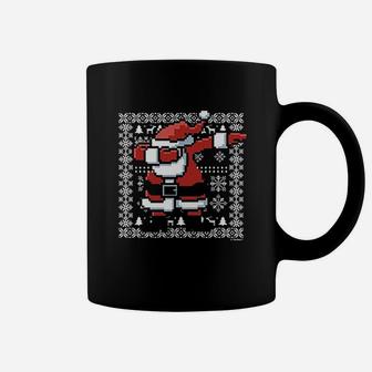 Dabbing Santa Claus Ugly Christmas Sweater Coffee Mug - Seseable
