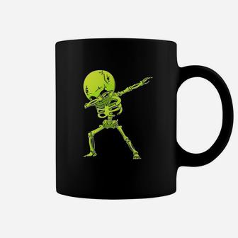 Dabbing Skeleton Kids Halloween Zombie Dab Gifts Coffee Mug - Seseable