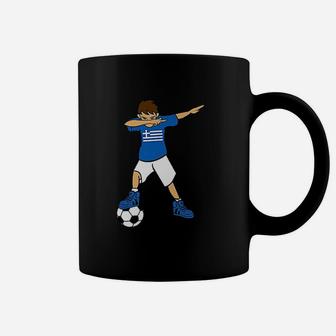 Dabbing Soccer Boy Greece Greeks Football Coffee Mug - Seseable