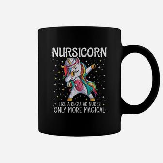 Dabbing Unicorn Nursicorn Funny Nurse Gift Women Men Cna Rn Coffee Mug - Seseable