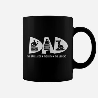 Dad Bricklayer Myth Legend Coffee Mug - Seseable