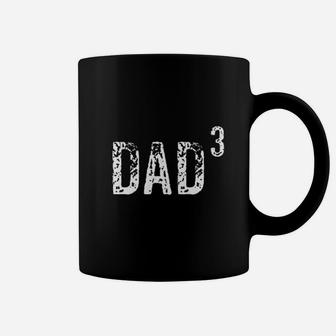 Dad Cubed Dad Of Three Kids Parenting Fathers Day Gift Coffee Mug - Seseable