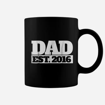 Dad Est 2016 New Dad 2016 First Fathers Day Coffee Mug - Seseable