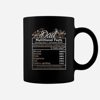 Dad Nutritional Facts Shirt T-shirt Coffee Mug - Seseable