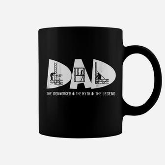 Dad The Ironworker Myth Legend Fathers Day Gift Coffee Mug - Seseable