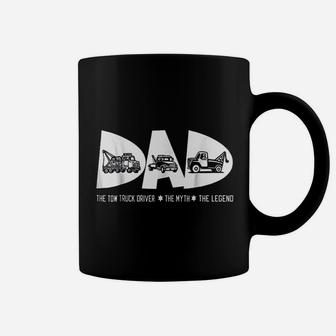 Dad Tow Truck Driver Myth Legend Fathers Day Gift Coffee Mug - Seseable
