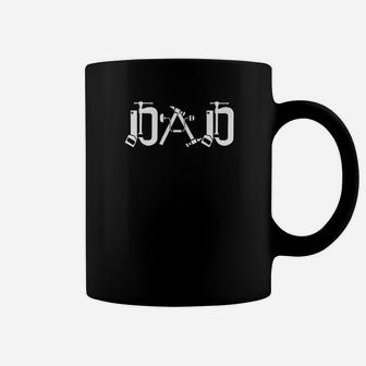 Dad With Tools Shirt Cute Handyman Papa Gift Coffee Mug - Seseable