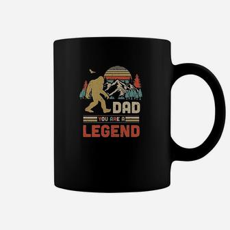 Dad You Are A Legend Walking Forest Bigfoot Coffee Mug - Seseable