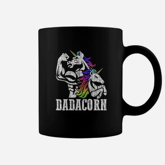 Dadacorn Christmas Gift For Dad Of Unicorn Daughter Coffee Mug - Seseable