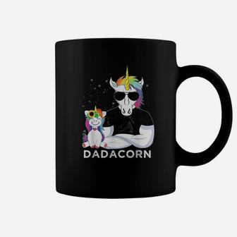 Dadacorn Muscle Unicorn Dad Baby Coffee Mug - Seseable