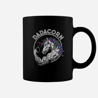 Dadacorn Unicorn Muscle Dad Baby Fathers Day Gift Coffee Mug - Seseable
